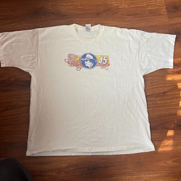 Fruit Of The Loom Mens White Crew Neck Short Sleeve Graphic T Shirt Size 2XL - Picture 1 of 4